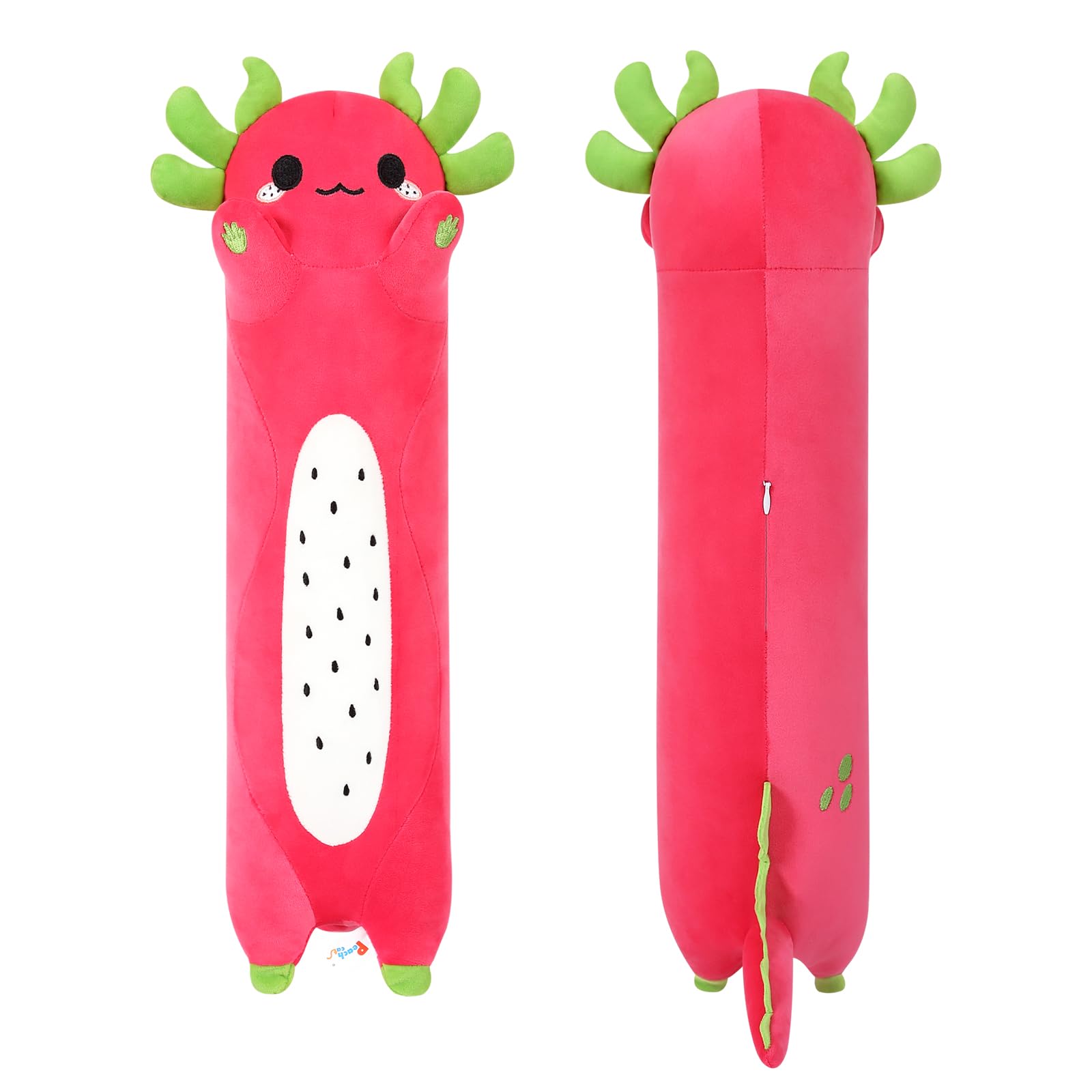 Amazon.com: PEACH CAT Long Dragon Fruit Axolotl Stuffed Animal